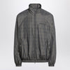 Balenciaga Grey/blue nylon zip-up jacket