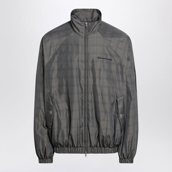 Balenciaga Grey/blue nylon zip-up jacket
