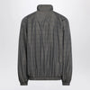 Balenciaga Grey/blue nylon zip-up jacket