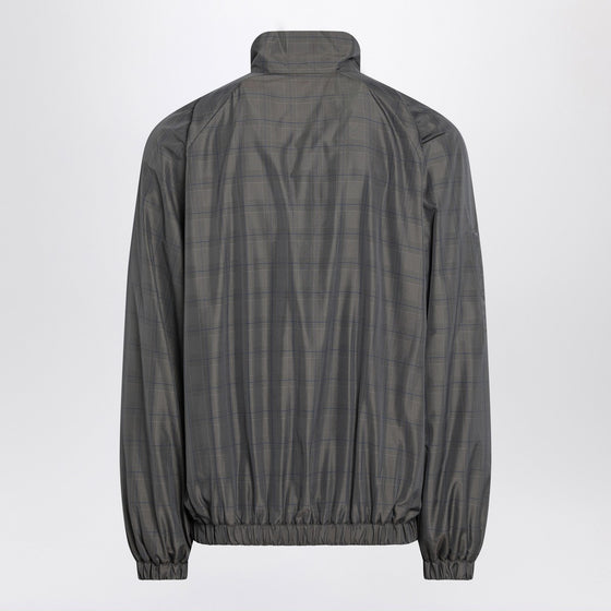 Balenciaga Grey/blue nylon zip-up jacket