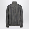 Balenciaga Grey/blue nylon zip-up jacket