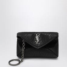  Saint Laurent Keychain case Envelope Cassandre black