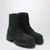 Balenciaga Black Combat Strike cotton-canvas boots