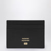Balenciaga Black leather passport holder