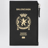 Balenciaga Black leather passport holder and wallet