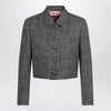 GUCCI Cropped wool jacket with black/white texture