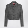 GUCCI Cropped wool jacket with black/white texture