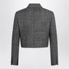 GUCCI Cropped wool jacket with black/white texture