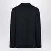 GUCCI Blue single-breasted cotton jersey jacket