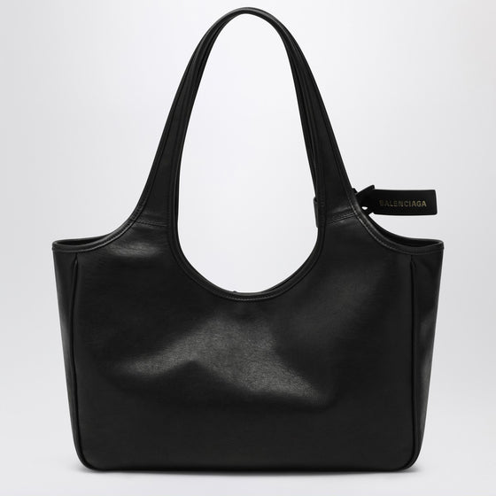 Balenciaga Laundrette East-West black leather tote bag