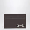 GUCCI Cocoa cardholder with Horsebit
