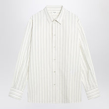  Saint Laurent White striped Cassandre shirt in cotton