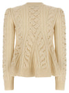 Alexander McQueen Peplum Cable Sweater