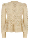 Alexander McQueen Peplum Cable Sweater