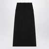 The Row Black wool Roux skirt