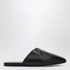 GUCCI Black leather mules with Horsebit