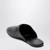 GUCCI Black leather mules with Horsebit