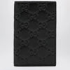 GUCCI Black GG Emblem vertical card holder