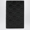 GUCCI Black GG Emblem vertical card holder