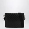 GUCCI Medium black GG Emblem shoulder bag