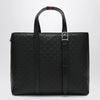 GUCCI Large black GG Emblem shopping bag