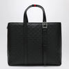 GUCCI Large black GG Emblem shopping bag