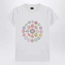  Balenciaga White T-shirt with logo prints