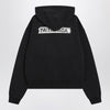 Balenciaga Black washed Masking Tape oversize hoodie