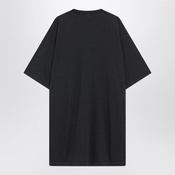 Balenciaga Black washed Loop Sports Icon Oversize T-shirt