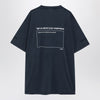 Balenciaga Washed navy blue oversized T-shirt