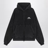 Balenciaga Faded black 3B Sports Icon hooded sweatshirt