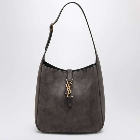 Saint Laurent Small Le 5 À 7 grey suede bag