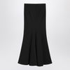 Balenciaga Black long wool skirt