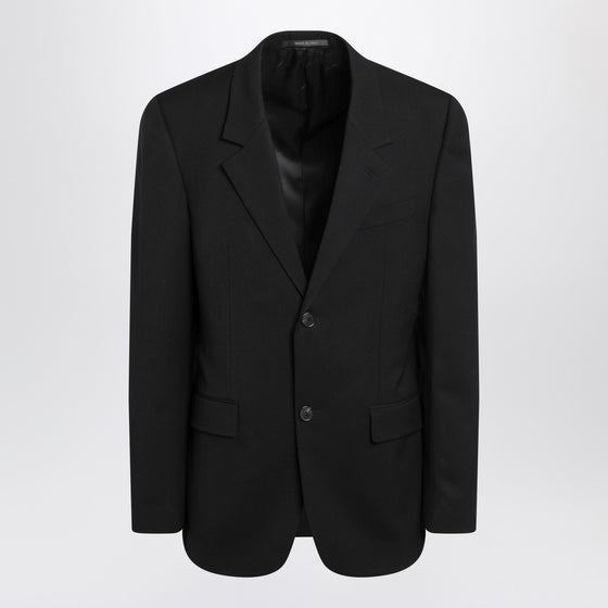 Balenciaga Black single-breasted wool jacket