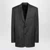 Balenciaga Grey pinstripe wool single-breasted jacket