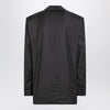 Balenciaga Grey pinstripe wool single-breasted jacket