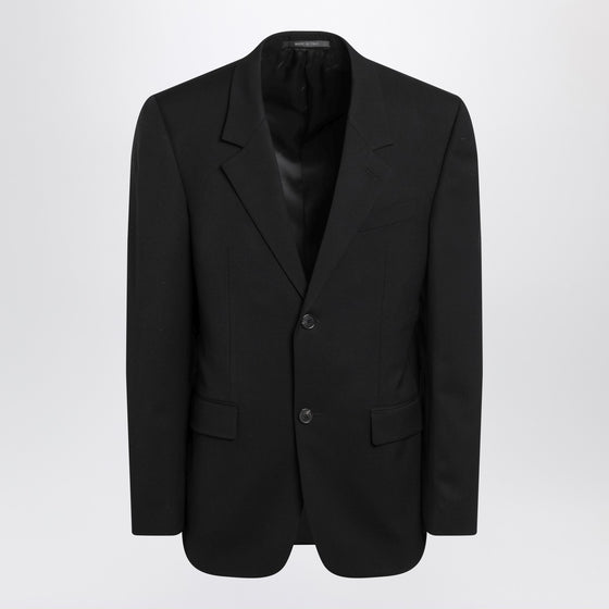 Balenciaga Single-breasted black wool jacket