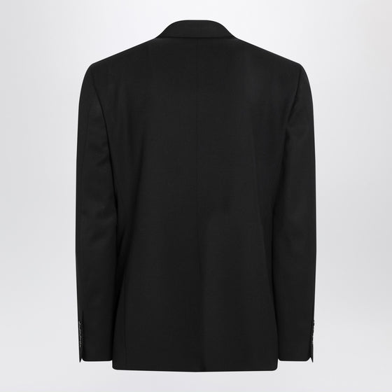 Balenciaga Single-breasted black wool jacket