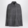 Balenciaga Grey wool tartan shirt jacket