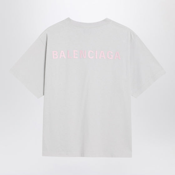 White Balenciaga Back Medium Fit T-shirt