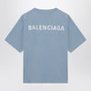 Light blue Balenciaga Back Medium Fit T-shirt