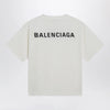 Balenciaga Back Medium Fit T-shirt in cream