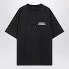 Balenciaga Black washed Masking Tape T-shirt with medium fit
