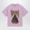 Balenciaga Women's Sacré Cœur T-shirt in jersey, old pink