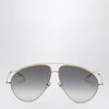 GUCCI Gold metal Aviator sunglasses