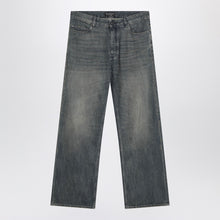  Balenciaga Loose washed jeans in blue/grey/yellow
