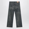Balenciaga Loose washed jeans in blue/grey/yellow