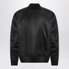 GUCCI Reversible bomber jacket in black/white mouliné fabric
