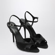  Balenciaga Black Dynastie satin sandals