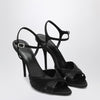 Balenciaga Black Dynastie satin sandals